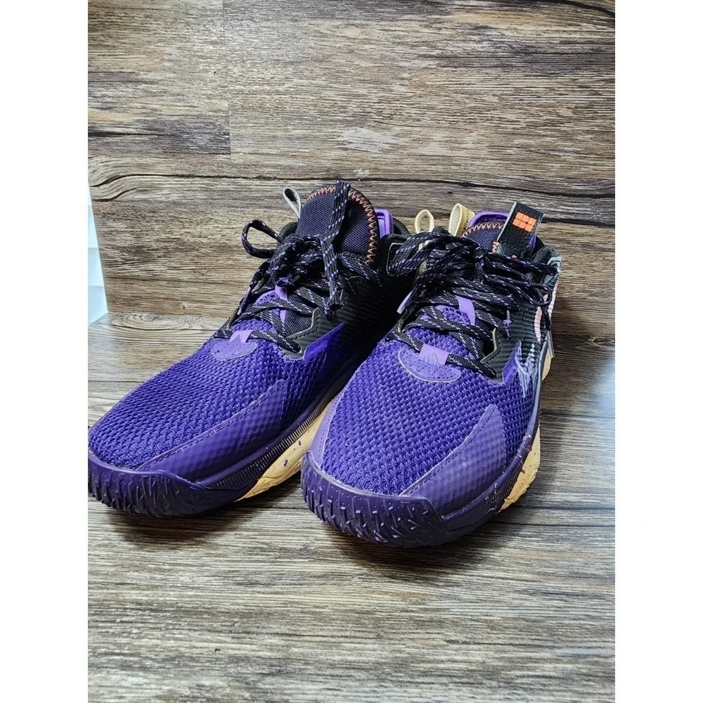 Adidas‎ Shoes Men 9 Dame 8 Black Excellence Purple Basketball Shoes Unisex